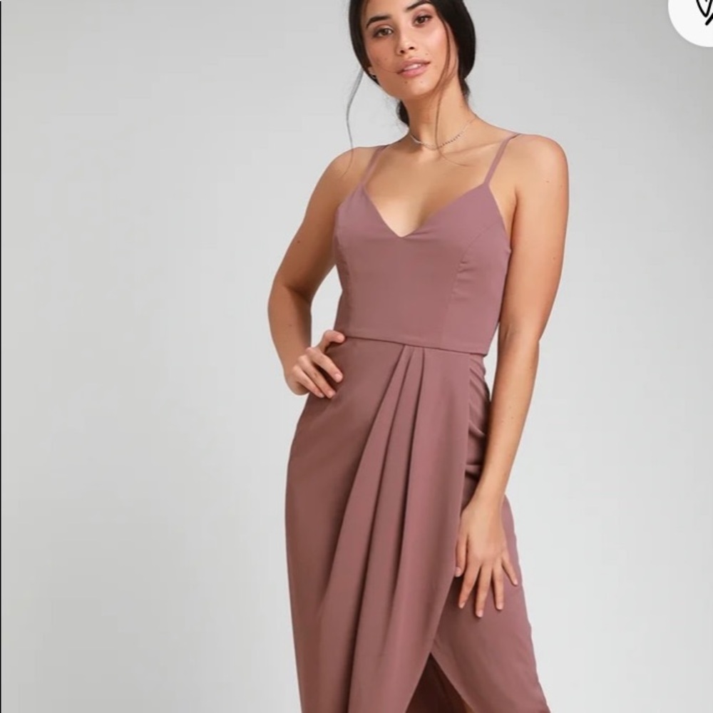 Reinette Mauve Purple Midi Dress